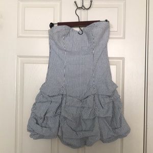 Seersucker mini dress